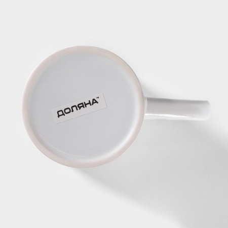 Ceramic mug for sublimation of the Love Story shares, 320 ml, white color-3