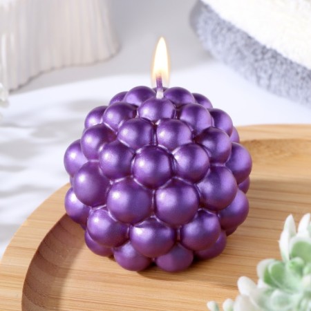 Figure candle "Babble" Round, 5.5x5.5 cm, purple, in the box-1