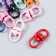 The base for the key fabric connecting element "Color" set 10 pcs mix 0.4x0.9x1.9 cm