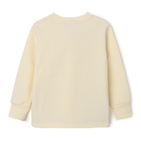 Pajamas for the girl is combed, color is yellow/blue, height 86-92-5