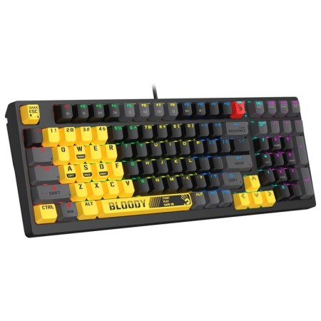 Keyboard A4Tech Bloody S98 Sports Lime Blms Plus mechanical yellow/gray USB for Gamer 1078910-1