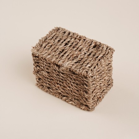 Sima Home straw's manual weaving, 12x8x8.5 cm, rectangular-3