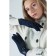 Gloves are female, dimensionless, without insulation, blue color