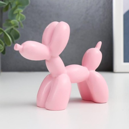 Souvenir Polystone "Air Ball - Dog" Direct pink 8x10x4 cm