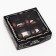 Box for sweets 4 pcs, "male", black, 12.6 x 12.6 x 3.5 cm