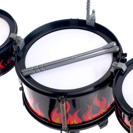 Drum installation "Flame", with a chair-1