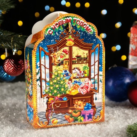 Gift box "Dress Santa Claus", 17 x 8 x 28 cm-1
