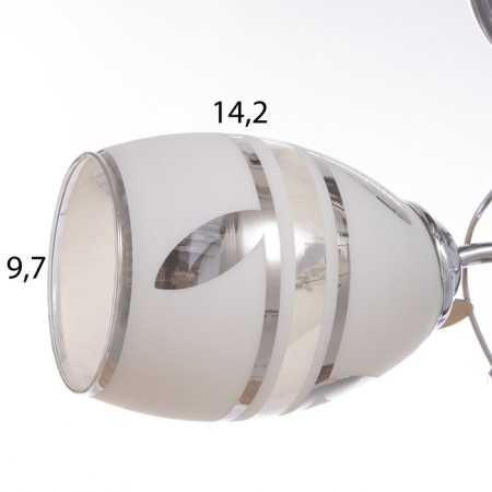 Boni chandelier 2x40W E27 Chrome Model: 2638718-6