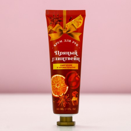 Hand cream, softening and aromatherapy, 30 ml, spicy mulled wine, pure happiness-1