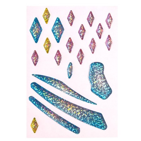 Mosaic with gel rhinestones "Elsa", cold heart-2