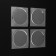 Furniture round tundra, d = 70 mm, 4 pcs, transparent