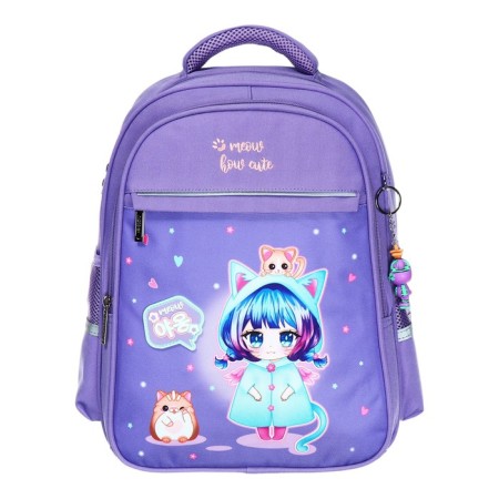 School backpack 38 x 29 x 14.5 cm, Hatber Ergonomic Light, "Cat Girl" NRK_15123-2