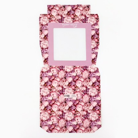 Folding box "Flowers", 20 × 20 × 4 cm-4