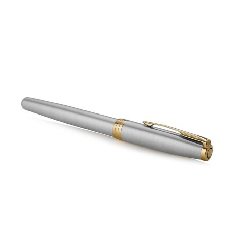 Feature pen Parker Sonnet Core F527 Stainless Steel GT F, stainless steel case, blue ink-1