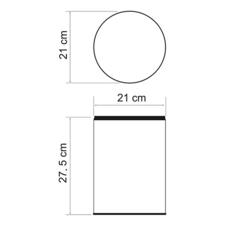 Garbage bucket, 5 l, without cover-1