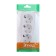 Triple SE SE "Study", 16 A, 250 V, overhead, with salary, curtains, ip20, white, PA16-012B