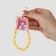 Key keychain Children's cord "Happy" 15 x 6 cm