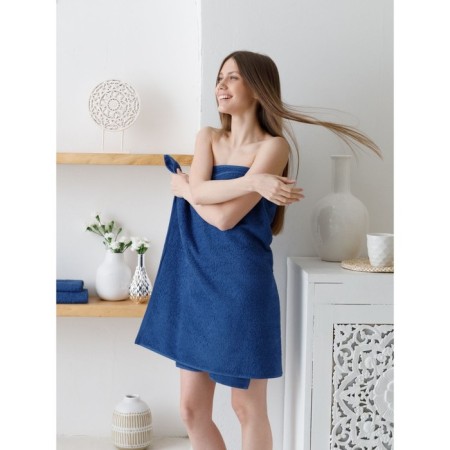 Tainted towel Limogen, size 40x70 cm, blue color-17