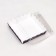 Box for cookies with PVC lid, lilac, 12 x 12 x 3 cm