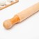 Rockbrush wooden shade, 50 × 5 cm, with curly handles