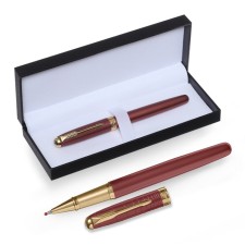 Gift Roller handle, in the leatherette case, pink case, gold