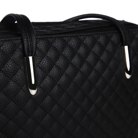 Female bag Textura, tout, average size, black color-4