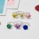 Rings children's set of 12pcs "chosen", mix shape, mix color in silver, b-r
