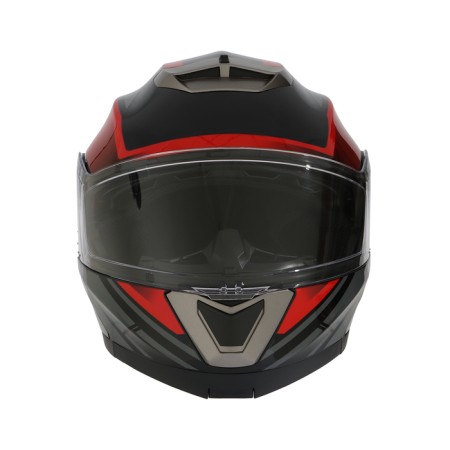 Modular helmet with two visors, size L (59-60), model-BLD-160E, black and red-7