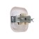 Kuntsevo switch C16-040 Valentina 7643, 10 A, single-liter, hidden, white
