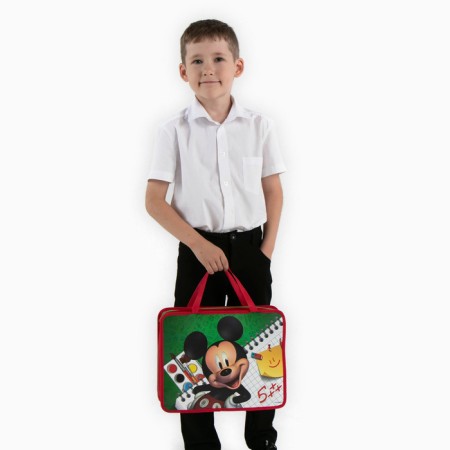 Plastic folder with A4 handles, on a zipper, 75x330x260 mm, Mickey Mouse-7