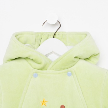 Overalls for a boy, height 74 cm, green color-1