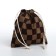 Cosmetic bag - a bag of ties, brown color