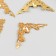 Metal corner "openwork" gold set 4x4 cm