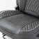 Frame caps for the front seats Car Performance, 2 pcs, eco-leather, black and gray