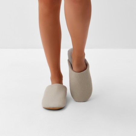 Women's slippers, eco size 38-39, beige color-7
