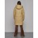 Coat insulated winter female, size 44, mustard color