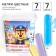 Set of colored crayons puppy patrol, 7 flowers mix