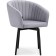 Montshau stool on a metal frame spinning, metal/velor, black/gray 60x53x83 cm