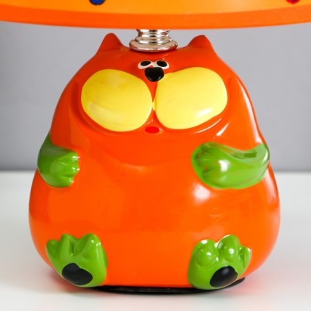 Table lamp "Cat" 1HE14 40W orange 20x20x25cm.-4