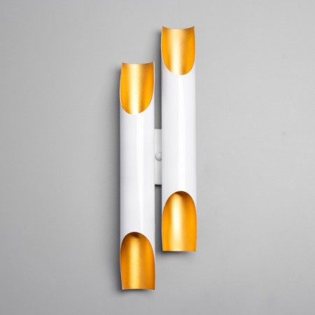 Sconces "tube" 4xgu10 35W white gold 12x6x47cm-3