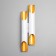 Sconces "tube" 4xgu10 35W white gold 12x6x47cm