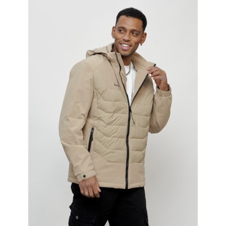 Male spring jacket, size 58, beige color-4
