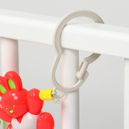 Stretching on the stroller/crib "Bunny, frog, bee", 3 toys, color mix, crush me-8