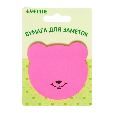 Block with a sticky edge of 70 x 70 mm, Devente Funny Notes, 50 sheets, 80 g/m, curly, neon, mix x 4 types-2