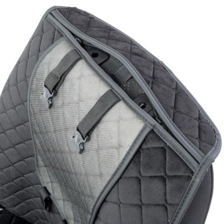 Front seats Car Performance, 2 pcs, alcantara, rhombus, black-2