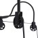 Kandela chandelier 5x40W E27 Black 118x118x129 cm Bayerlux