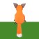 Soft toy "Fox Push", 32 cm