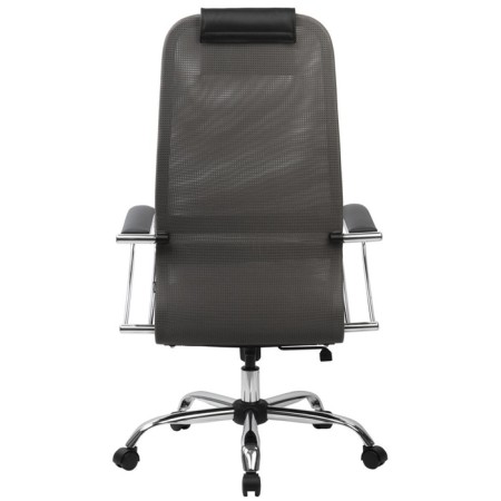 Кресло для руководителя BRABIX PREMIUM Ultimate EX-800 хром, сетка Х2, черный/серый-4