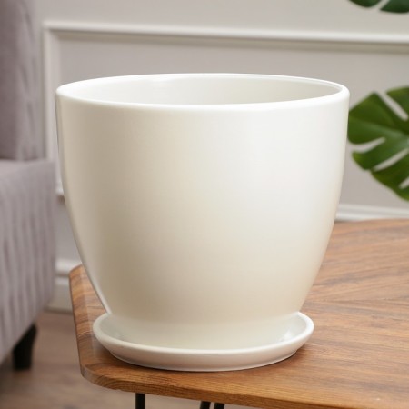 Flower pot "Color Gam" white 8.9l