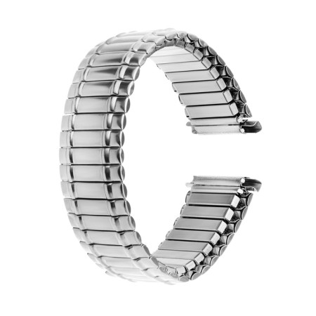 18 mm watch strap, metal, silver, 20 cm-3